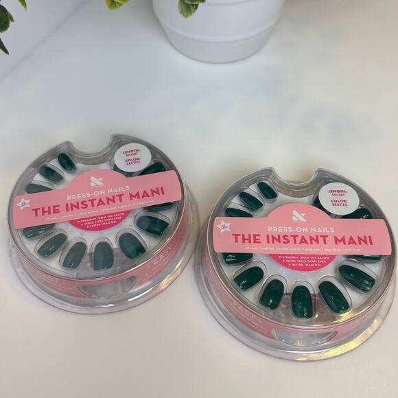 Olive & June The Instant Mani Press On Nails Besties Emerald Dark Green Kits - Picture 1 of 3